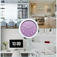 thumbnail image 6 of ABCISI 8 Inch Wall Clock, 3D Number Quartz Battery Operated Silent Non-Ticking Round Wall Clocks for Office Bedroom Decorative (Purple), 6 of 12