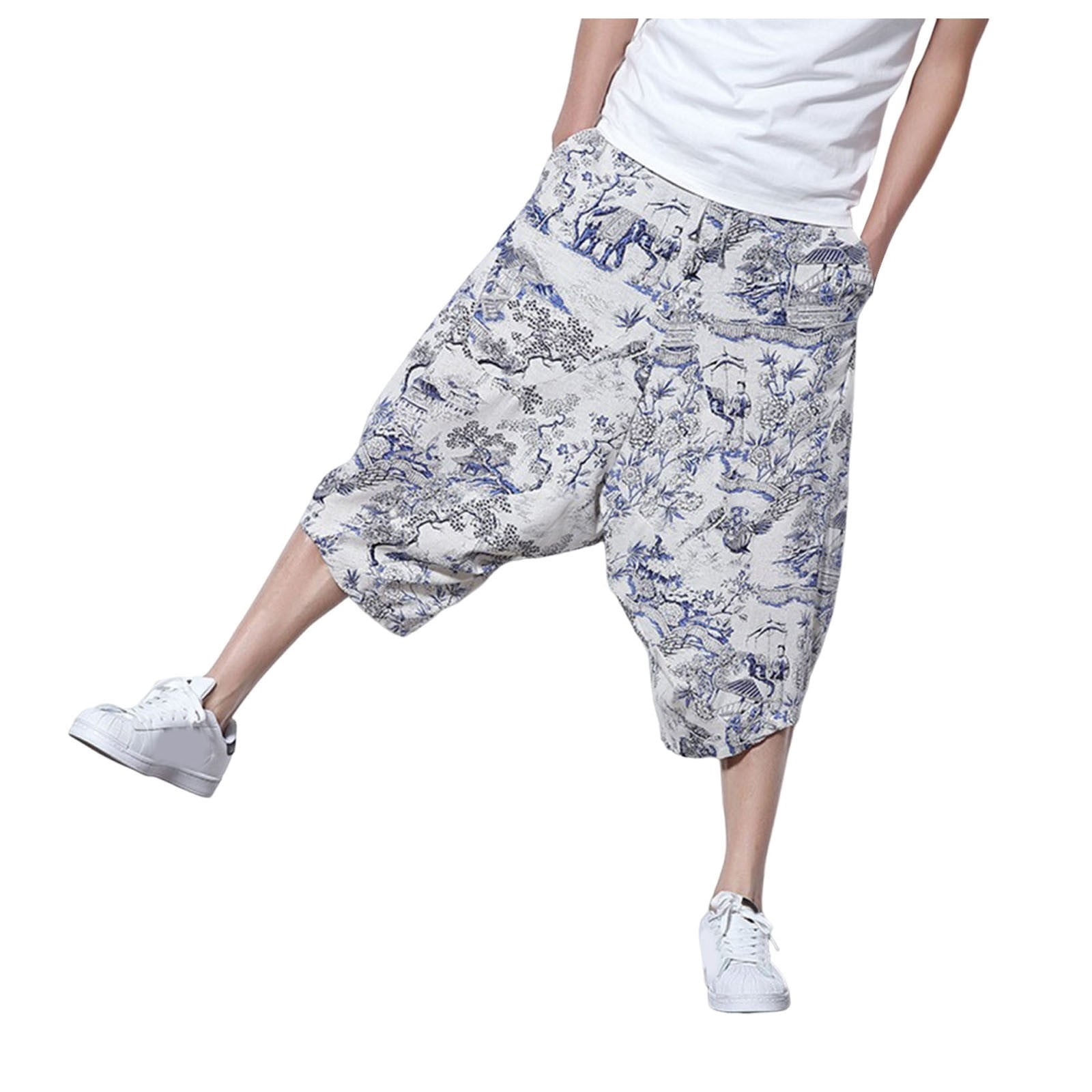 SHIXIAOO Men's Shorts Casual Shorts with Pockets Plus Size High