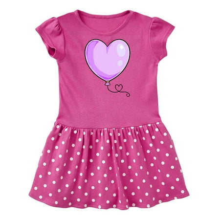 

Inktastic Purple Balloon Heart Gift Baby Girl Dress