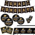 thumbnail image 1 of Disposable Party Tableware Set for Graduation, Paper Construction, Easy Cleanup, Ideal for Celebrations and Events, 1 of 6