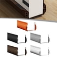 thumbnail image 4 of Whatever You Like-Door Bottom Seal Strip 93cm PVC Soundproof Weatherstrip for Bedroom Doors, Adjustable Width 3.5-5.5cm, Easy Install, Blocks Air Dust Noise (Brown, White, Gray, Black, Or, 4 of 6