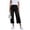 *Black, variant on Women's Frayed Hem Capri Denim Pants , Button Fly Cropped Jeans For Women,Ladies' Casual Mid Calf Trousers with Pockets,Gray,S-2XL
