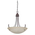thumbnail image 2 of Sunset Lighting F2484 Tempest 3 Light 300 Watt 23" High Bowl Pendant - Nickel, 2 of 2