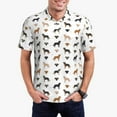 thumbnail image 5 of Yiaed Labrador Retriever DogPrint Men's Short Sleeve Polo Shirt,Golf Polo for Men Three-Button Golf Shirt Athletic Casual Collared T-Shirt- X-Large, 5 of 7