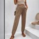 thumbnail image 4 of Stylish Women's Home Pants High Waist Loose Cuff Casual Trousers, 4 of 5