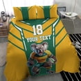 thumbnail image 4 of Ensemble de Literie Rugby Australie Personnalisé Mascotte Koala Style Sportif LT18, 4 of 7