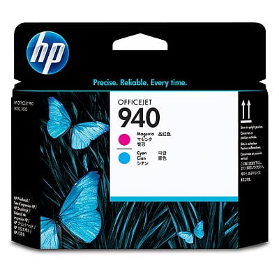 1 X Printhead - HP 940 Magenta and Cyan Original Printhead