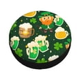 thumbnail image 3 of Easygdp St Patrick'S Day10 Wheel Sun Guard, Spare Tire Cover,Universal Trailer Suv Truck Camper Travel,Easy To Install And Remove -16 Inch, 3 of 9
