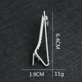 thumbnail image 2 of OULII 2Pcs Men's Accessories Tie Bars for Men Business Occasions, 2 of 7