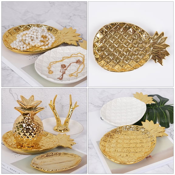 STRANDCHIC Jewelry Tray - Decorative Bathroom Storage Organizer for Jewelry and Accessories, 1 Piece