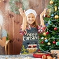 thumbnail image 3 of KDFJPTH Christmas Kitchen Cooking Aprons Black And Red Plaid Aprons Adjustable Buffalo Plaid Baking Apron Grilling Christmas Apron With Snowflake . Kitchen Aprons His And Hers, 3 of 6
