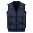 thumbnail image 1 of Fall And Winter New Cardigan Sweater Undershirt Men's Inner Warm Vest Coat, 1 of 4