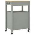 thumbnail image 6 of vidaXL Kitchen Trolley MONZA 23.6"x15.7"x35.4" Solid Wood Pine, 6 of 8