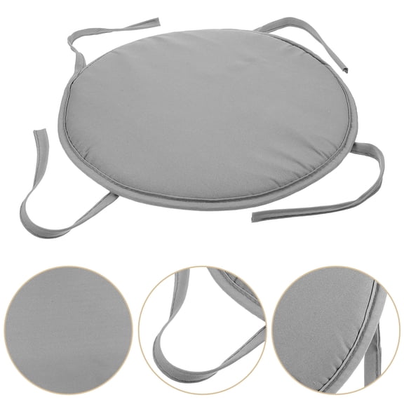 LOLIPPYY 2-Pack Grey Outdoor Patio Chair Cushions with Extra Comfort Sponge Padding, Secure Fit for Garden Seating