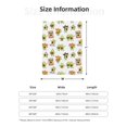 thumbnail image 4 of Throw Blanket for Couch Sofa and Bed, Cute Avocado Guitar Cake Super Soft Plush Throw Blanket, Fuzzy Cuteness Comfy Warm Washable Flannel Blanket & Throws for All Season 40"x30", 4 of 5