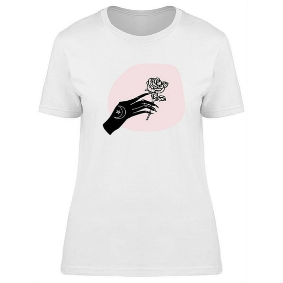 Magic Hand And Rose T-Shirt Women -Image by Shutterstock, Female Large