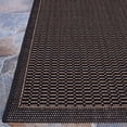 thumbnail image 3 of Couristan Recife Saddle Stitch Indoor /Outdoor Area Rug, Black- Cocoa, 5'3" x 7'6", 3 of 9