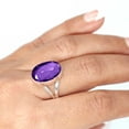 thumbnail image 4 of 925 Sterling Silver Women Jewelry Amethyst Quartz Ring, 4 of 9