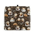 thumbnail image 5 of ZIATUBLES Kitchen Mixer Dust Cover Comfort Polyester Decor Cover Compatible with 6-8 Quart Multi-Functional Home Accessories with Front Pockets, Coffee Croissant Dark Brown, 5 of 7