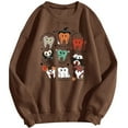 thumbnail image 2 of Halloween Cute Sweatshirts for Women 2025 Long Sleeve Crewneck Cute Tooth Graphic Sweatshirt Pullover Tops, 2 of 3