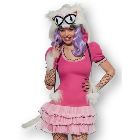 Mee Oow Rave Monster Hat Dress Tail Mitts Womens Halloween Party