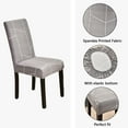 thumbnail image 3 of Super Fit Chair Covers,Stretch Printed Dining Chair Slipcovers Universal Removable Washable Modern Soft Parsons Chair Protector for Living Room Hotel Kitchen Decor-6 Pcs-H, 3 of 6