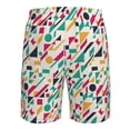 thumbnail image 6 of Kdxio Colorful Spots Pattern Mens Casual Shorts - Drawstring Summer Beach Sports Shorts for Men, 6 of 9