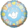 18" Baptism Dove " Mi Bautizo " Spanish Theme Blue Foil Balloon ( 3 Balloons )