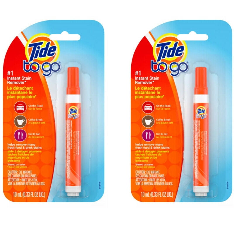 2 Pack Tide to Go Instant Stain Remover Stick Pen