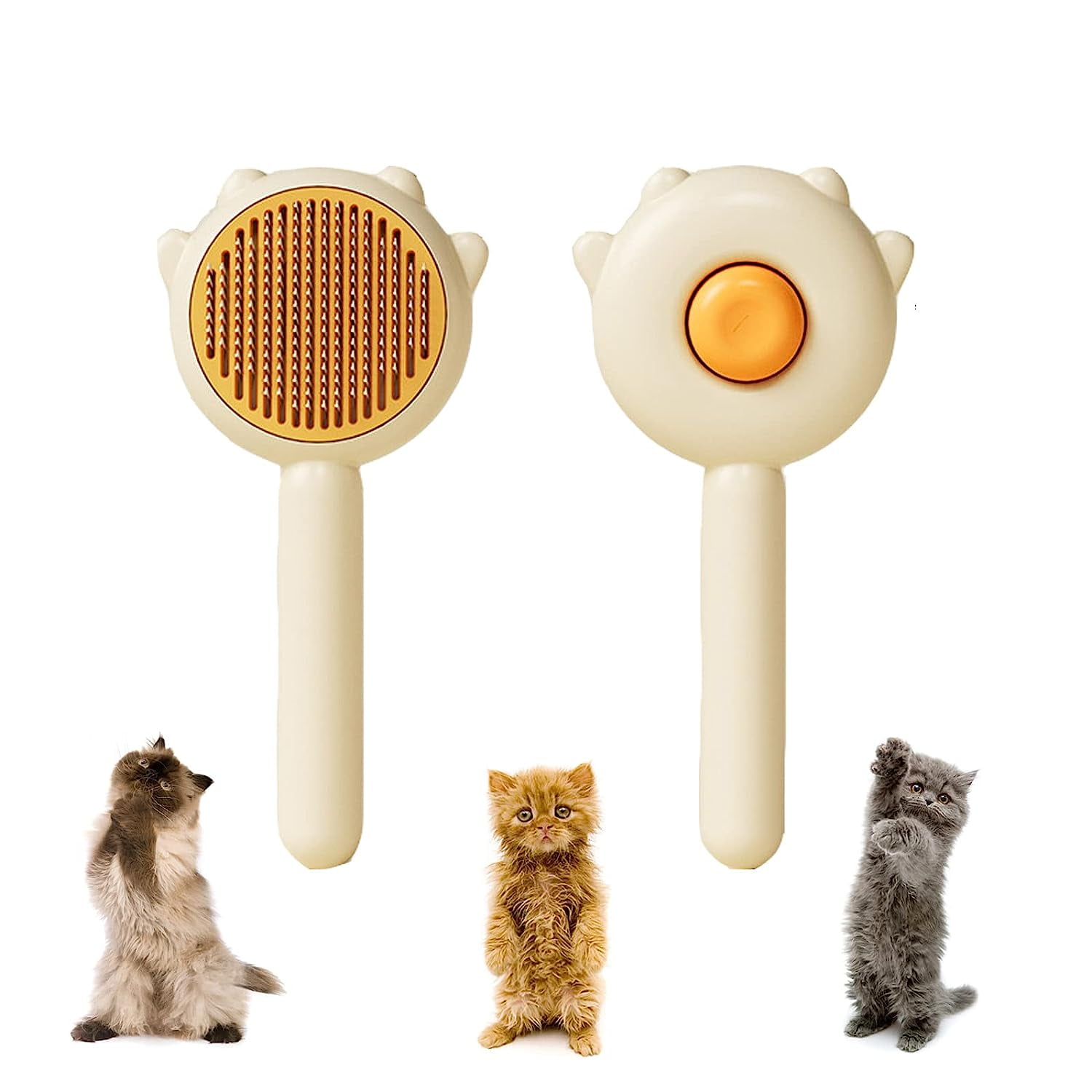 Magic Pet Comb, Pet Hair Cleaner Brush, Pet Grooming Cat and Dog Brush, Self Cleaning Cat Brush