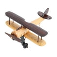 thumbnail image 3 of MERIGLARE Modèle d'Avion Rétro Décoration Créative 3D pour Intérieur Chambre Bureau Marron, 3 of 9