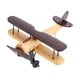 thumbnail image 3 of Modelo de avión retro, estatua de avión vintage, figura de avión coleccionable, decoración de avión 3D para , mesa de mostrador Marrón, 3 of 9