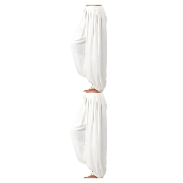 Minnieouse Pantalones de pierna ancha para descansar Pantalones deportivos Jogging Yoga Ropa de playa Verano Linterna Entrenamiento Pantalones Type2 NO2