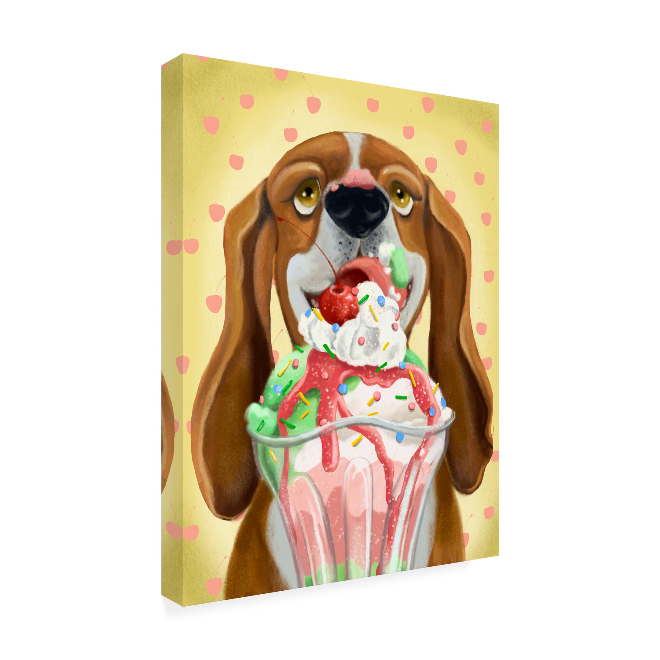 Canvas Wall Art - Christine Rotolo 'Doggie Treats 4' Wall Art for Living Room, Bedroom, or Office Décor by Trademark Fine Art - 35 x 47 Inches