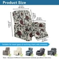 thumbnail image 7 of FKELYI Grunge Red Rose Print Anti-Dust Recliner Slipcover 4 Pcs Reclining Chair Cover Furniture Protector for Single Seat Lounge Armchair Covers for Bedroom Decor, 7 of 7