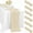 Beige, variant on 6 Pack Sage Green Cheesecloth Table Runners 35 x 120 Inch (10FT) – Boho Rustic Gauze Table Decor, Semi-Sheer Fabric Runner for Wedding, Baby Shower, Birthday Party & Event Decorations