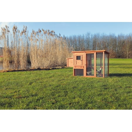 UPC: 4011905559612 | TRIXIE Weatherproof Wooden Backyard Chicken Coop Nesting Box Fits 2 Std Chickens
