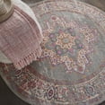 thumbnail image 6 of Nourison Passion Bohemian Grey 5'3" x round Area Rug, (5 Round), 6 of 8