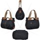 thumbnail image 2 of mujerLonaBolsoBolso de hombroBandoleraBolsoBolsos deportivosBolsos de hombro(negro), 2 of 5