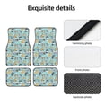 thumbnail image 4 of Naloa Dogs Car Foot Mat Set of 4 Pieces - Universal Floor Liner Neoprene Full Set Floor Mats for Cars Trucks SUV, 4 of 7