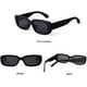 thumbnail image 3 of Gafas de sol rectangulares BUTABY para mujer, gafas de conducción Retro de los años 90, marco cuadrado estrecho de moda Vintage, protección UV400 MFZFUKR WMZL-1666-1, 3 of 6