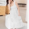 thumbnail image 4 of Mifsaly Womens 4 Piece Plush Bath Dress Set Absorbent Sleeveless Wrap Shower Robe with Pockets,Hair Towel Wrap, Dry Hair Cap & Bath Towel White,Free Size, 4 of 8
