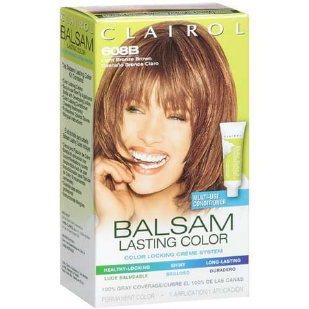 Clairol: Light Bronze Brown Balsam Lasting Color, 1 ct