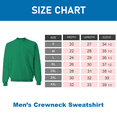 thumbnail image 3 of JERZEES Men Crewneck Sweatshirt, Comfortable NuBlend Long Sleeve Fleece Pullover, Kelly, 2-Pack, S, 3 of 7