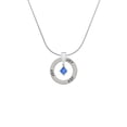 thumbnail image 2 of Delight Jewelry September - Blue Crystal Bicone Joy Ring Charm Necklace, 18", 2 of 4