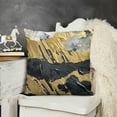 thumbnail image 2 of Black Grey Gold Throw Pillow Covers Gold Foil Stamping Pillow Cases Abstract Decorative Cushion Cases for Sofa Living Room, 2 of 5