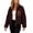 Brown 01, variant on Karymi Going Out Tops for Women Stand Collar Full Zip Fleece Jacket, Color Block Contrast Pocket Long Sleeve Warm Coat with Side Pockets for Fall Winter Tops for Women Trendy