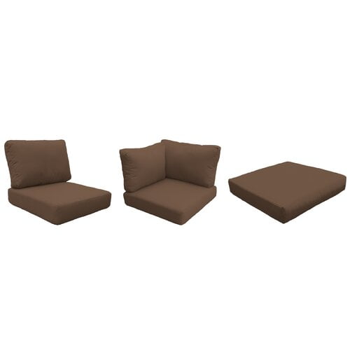 High Back Cushion Set for CAPECOD-13a in Cocoa