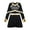Black, variant on Girls Cheer Leader Sparkly Long Sleeve Cheerleading Dance Dress Uniform for Musical Festival Black 10