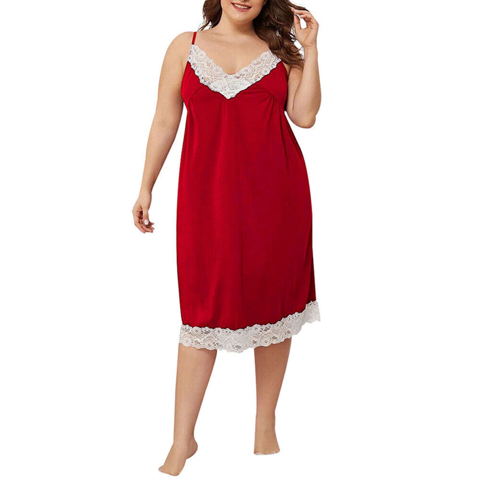 Night dresses for ladies plus size hotsell